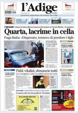 ninjakol.l|quotidiano l'adige di oggi.